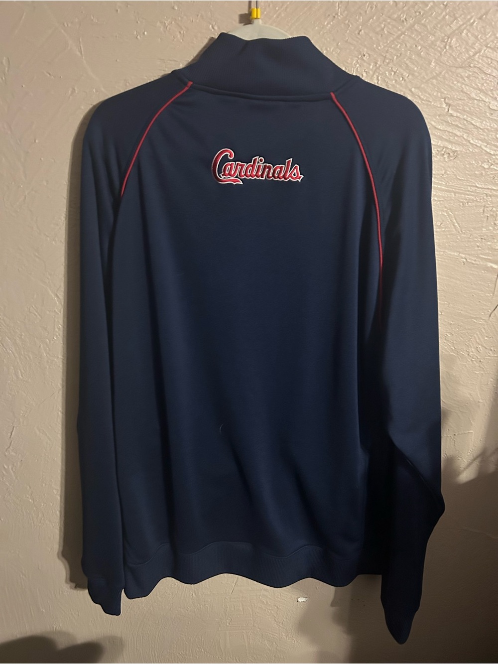 2xl Nike St Louis Cardinals Navy Jacket with Red Logo Accents - Picture 3 of 3